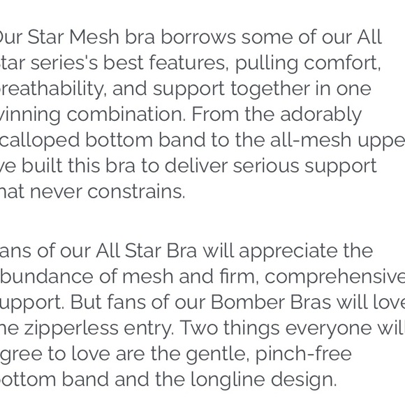 Zyia Black Star Mesh Bra - Picture 6 of 7